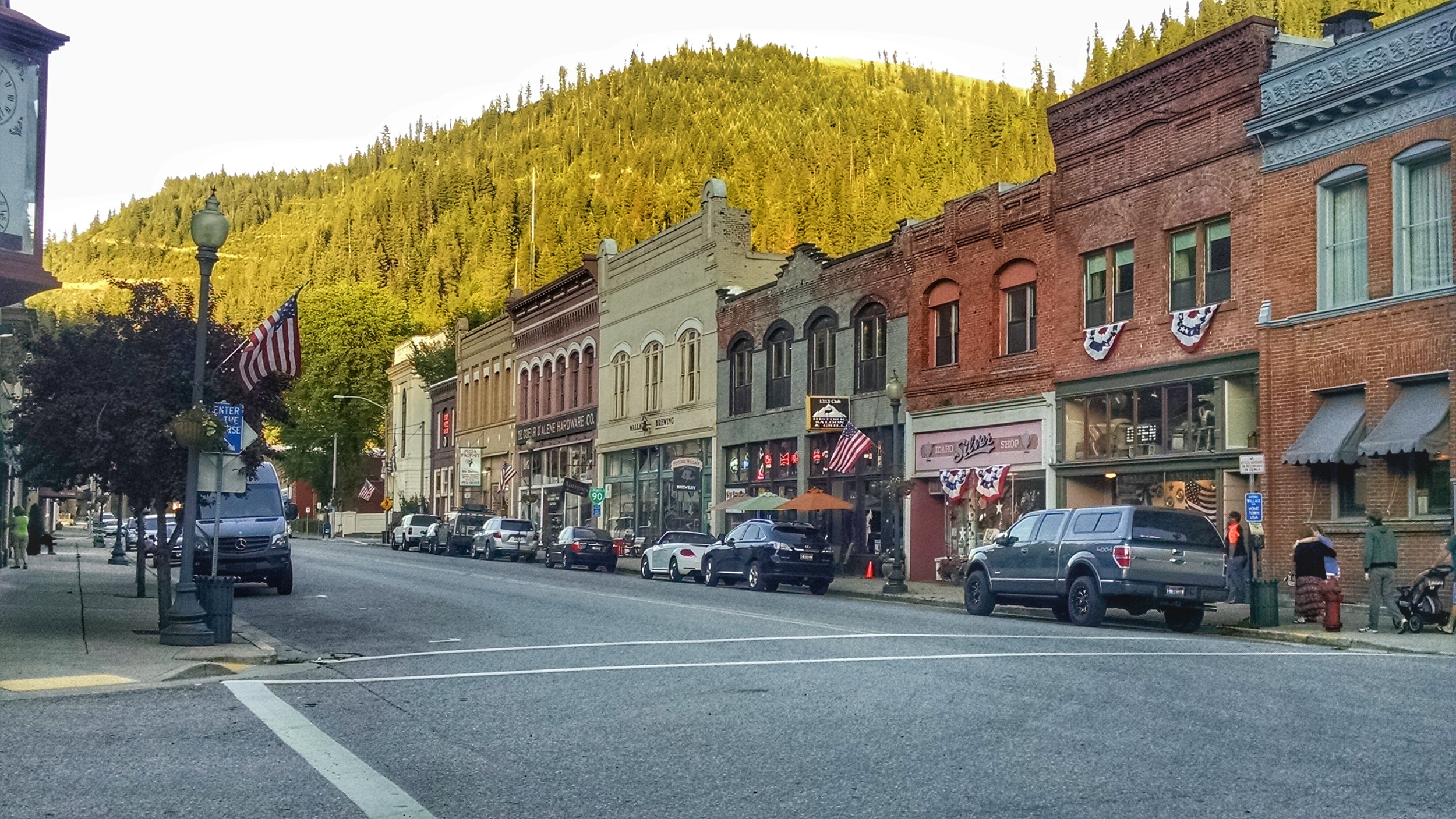 We couldn't resist stopping in this cool old mining town on our way to Glacier. This is Wallace, ID, just outside CDA. 