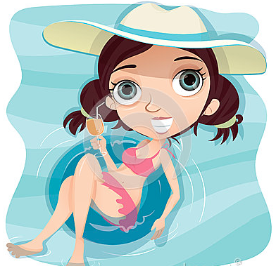Wait, you mean I'm supposed to swim when I go to the pool? Don't mind me, just out for a leisurely float. 