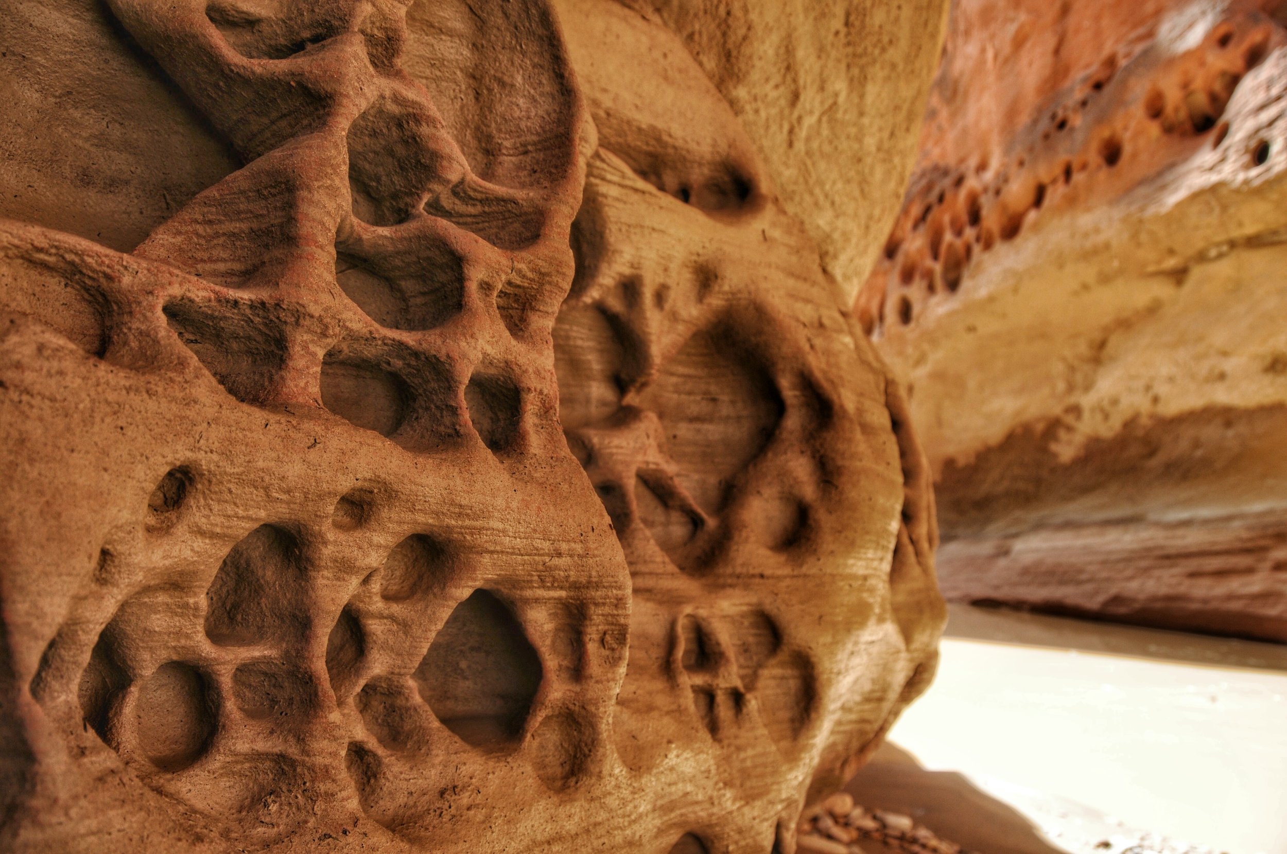 So much amazing texture to the walls
