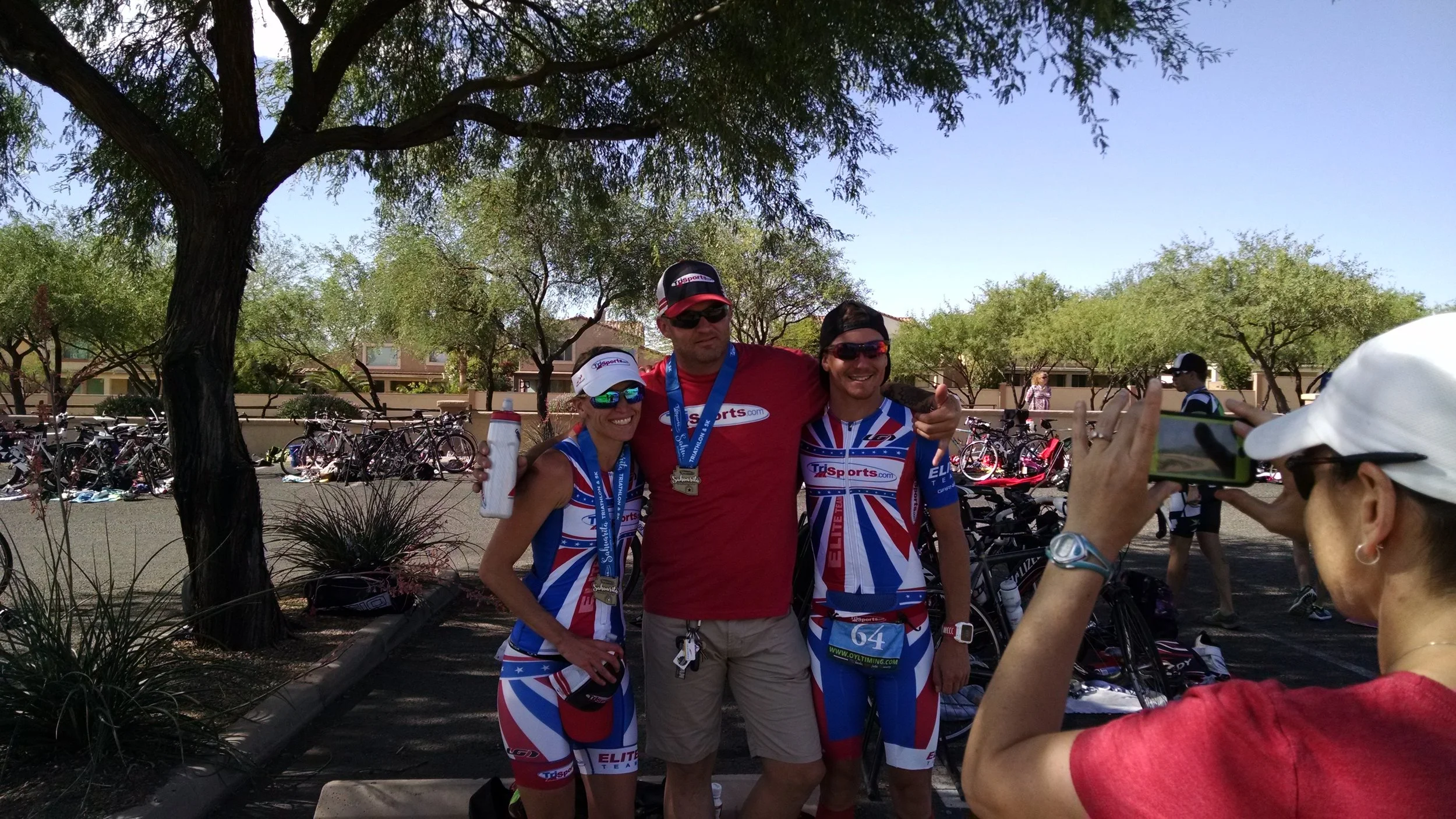 Pics with Trisports.com teammates. (Click on the link, shop and enter TEAMSHARE15 at checkout for 15% off). 