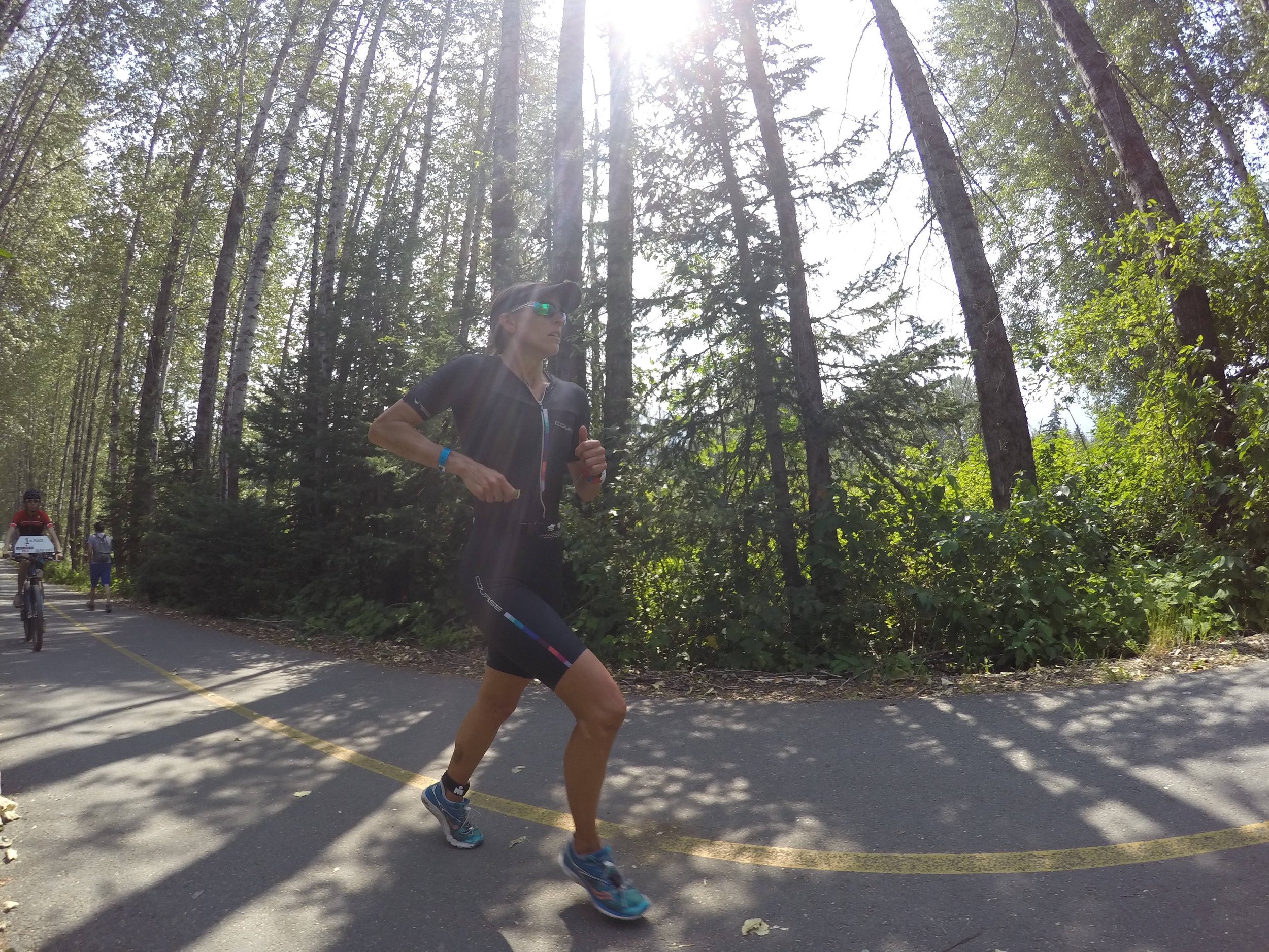 A scenic and beautiful run course and SO thankful for these bits of shade as it was an incredibly HOT day out there.