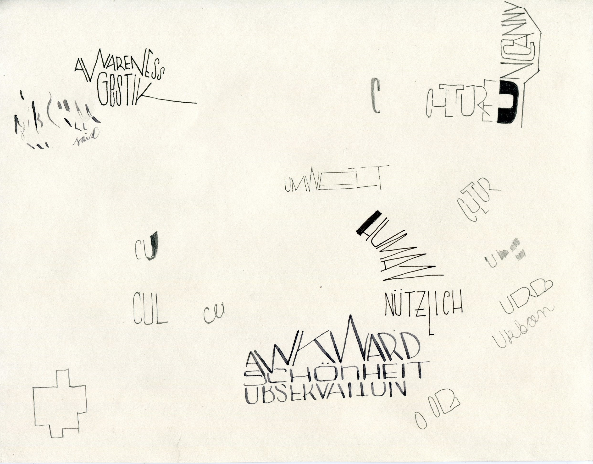  Sketches and scratches for KulturFolger 