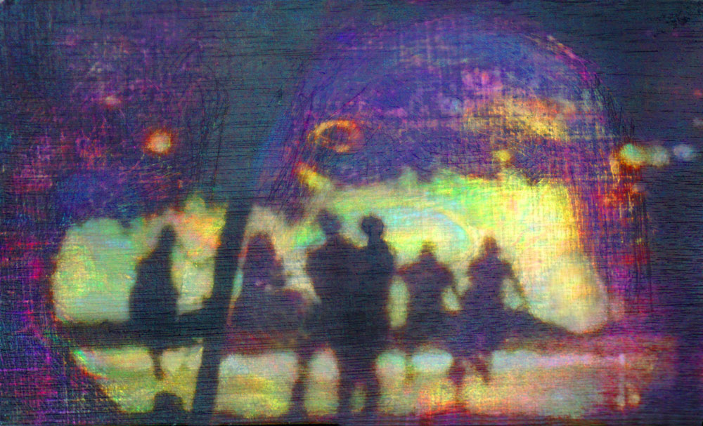 “Fountain,” alternative process photo, 34 X 56 in., © 2017 Bill Travis