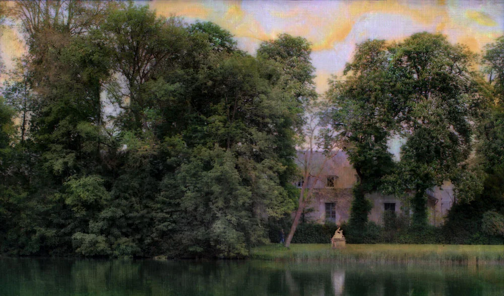 “Sunset, Fontainebleau,” alternative process photo, 34 X 58 in., © 2017 Bill Travis