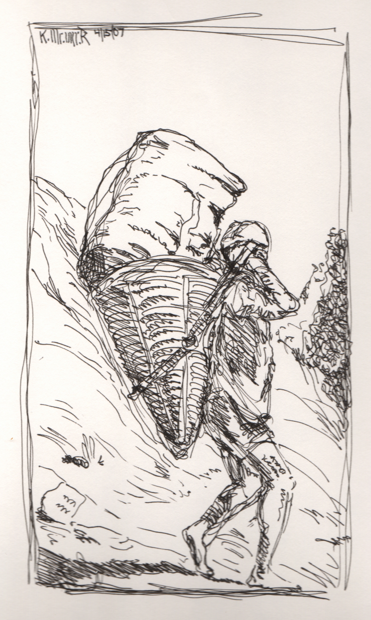 Porter with Basket