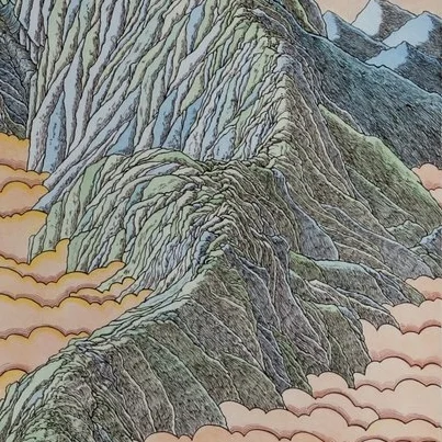 Detail from Land Above the Clouds