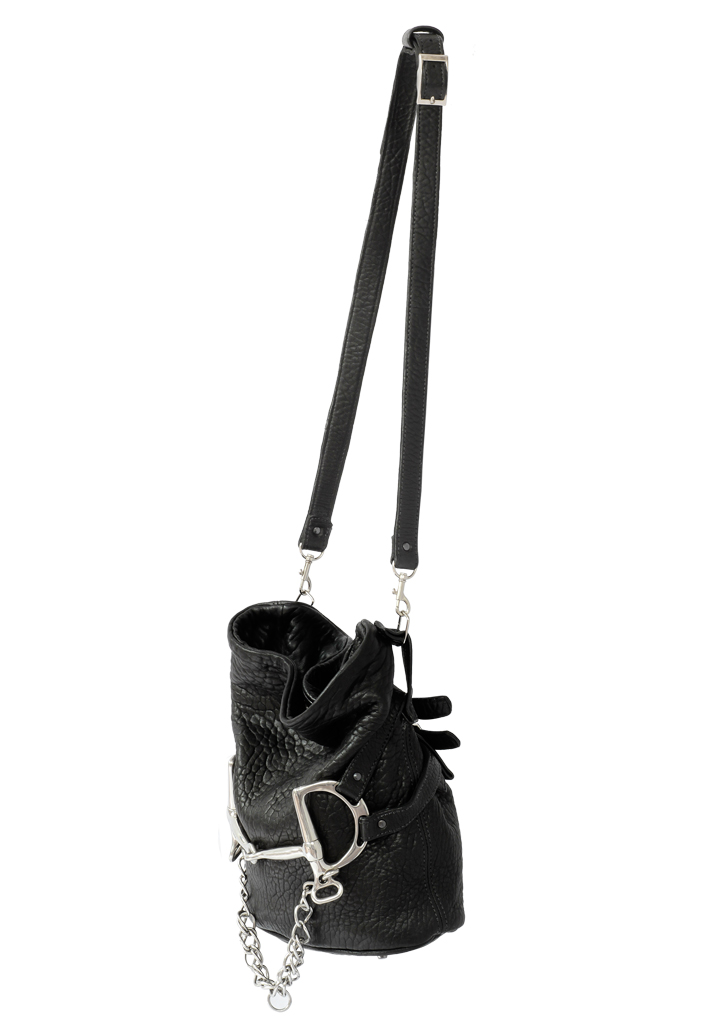 Horse and Nail Morgan Bucket Bag Bubble Leather