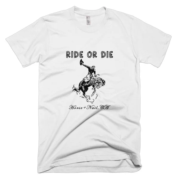 HORSE+NAIL RIDE OR DIE COWBOY TEE