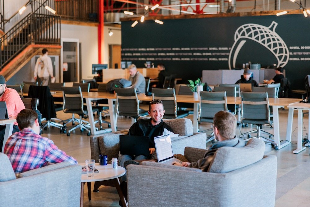 Wake Forest Coworking Area Member Smile Mingle.jpeg