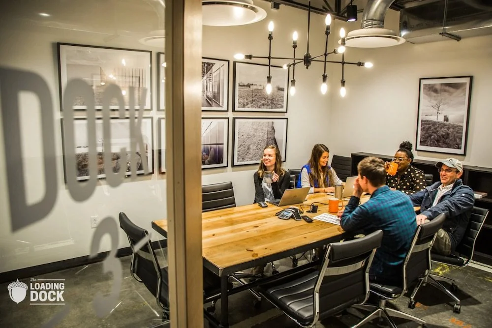 Team meeting in a conference room