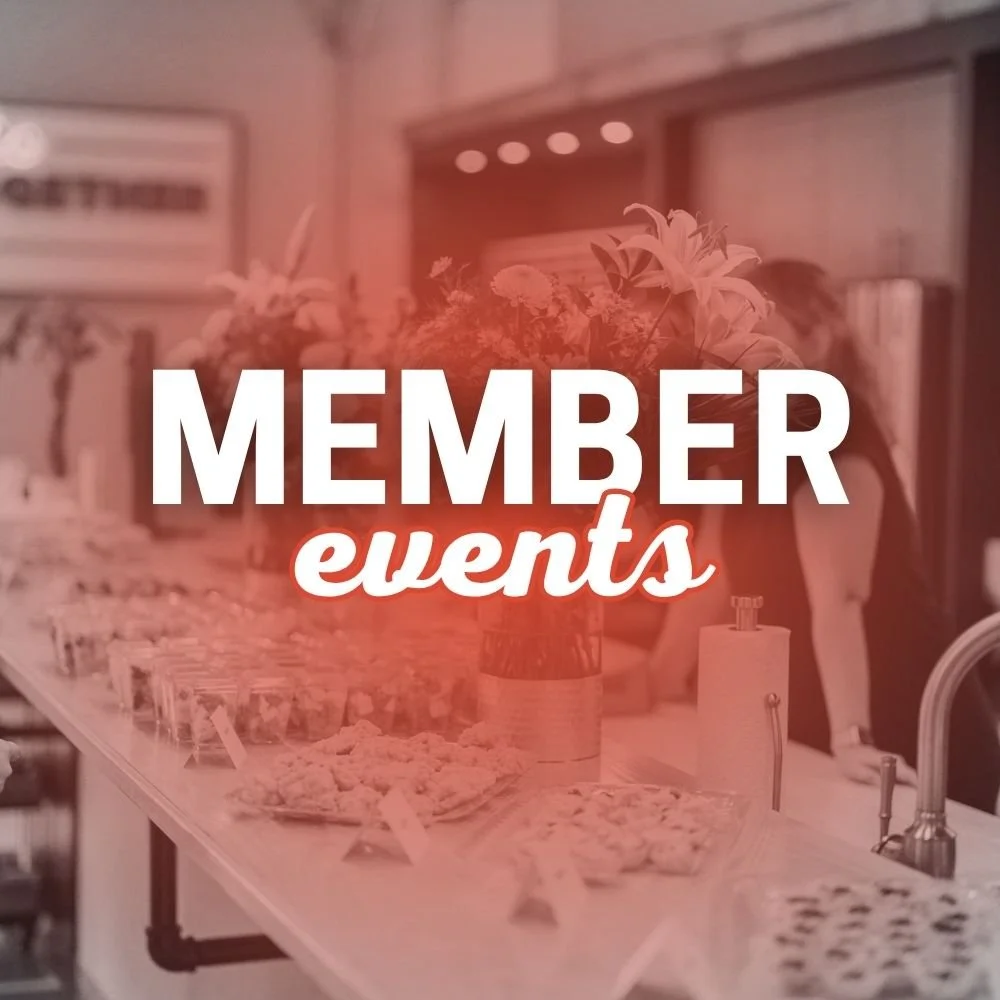 Member Events graphic with catering on the Wake Forest Kitchen Bar