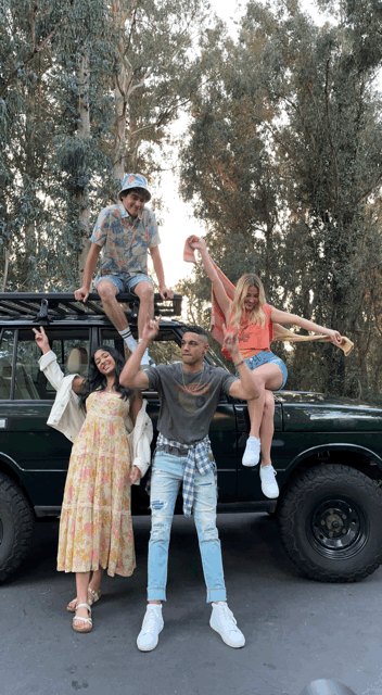 Maetrayi Ramakrishnan, Joshua Bassett, Michael Evans Behling, and Madelyn Cline for American Eagle (Copy)