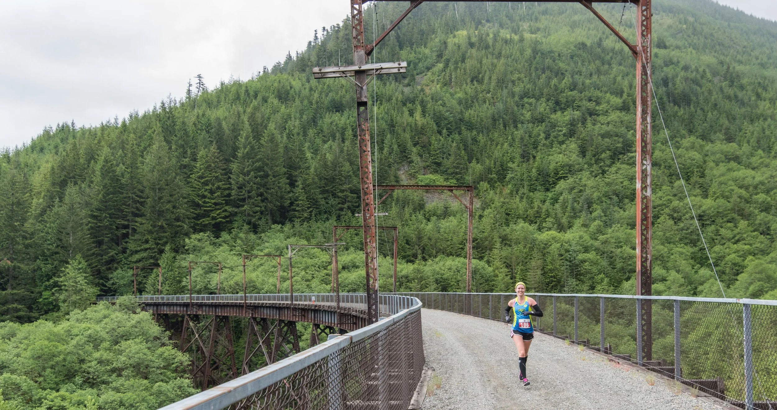 One of the railroad bridges, and also a good idea of just how alone I was for most of the time.