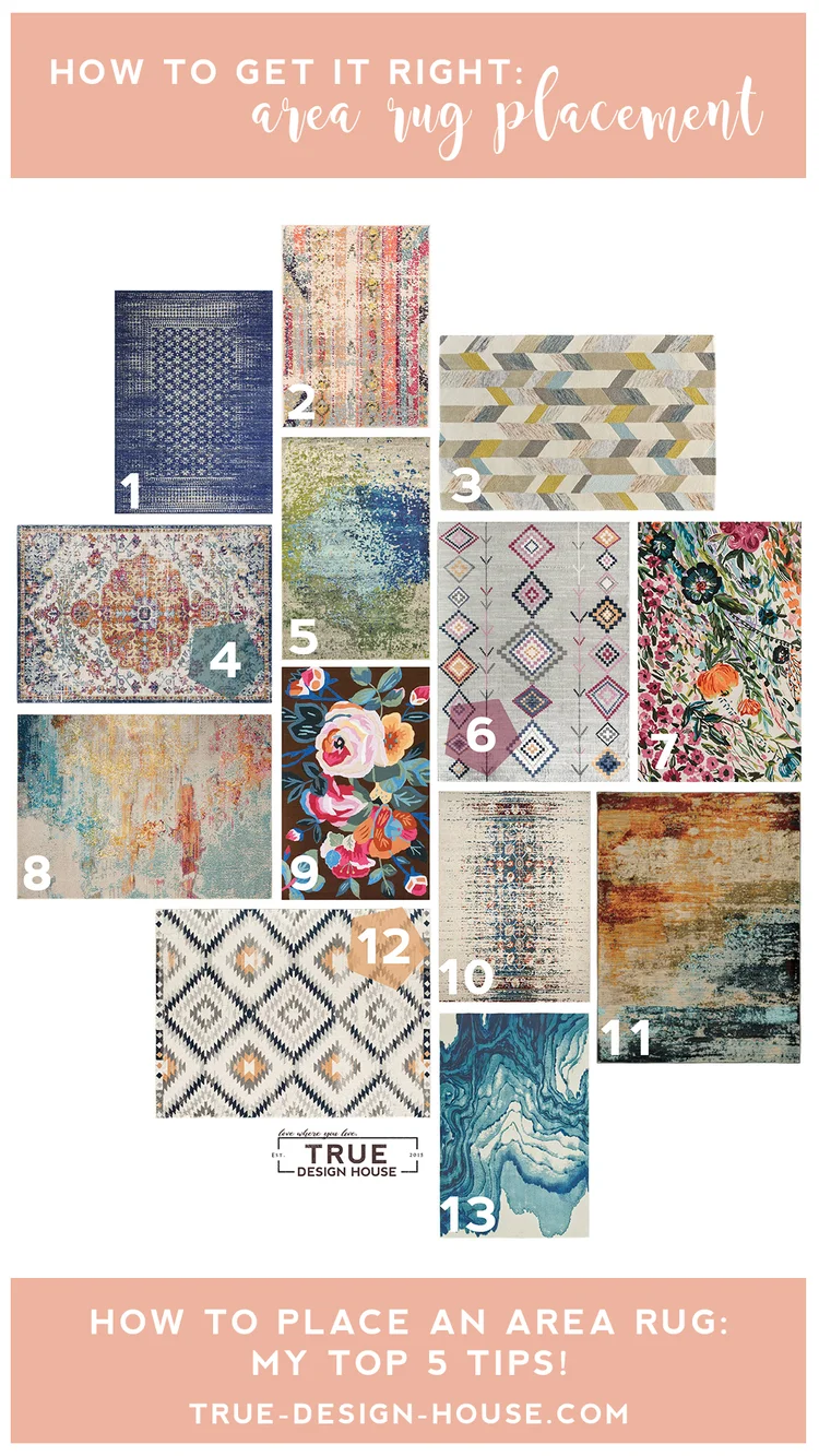 How to Properly Place an Area Rug — True Design House