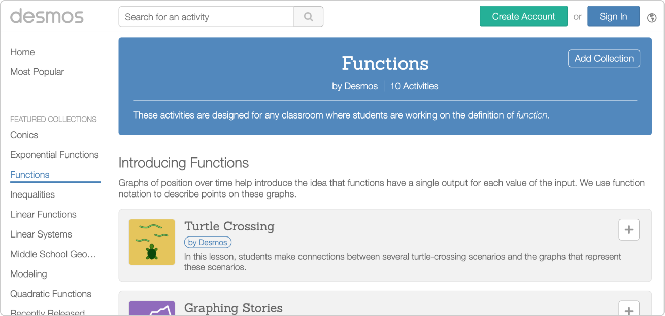 Get Started Learn Desmos