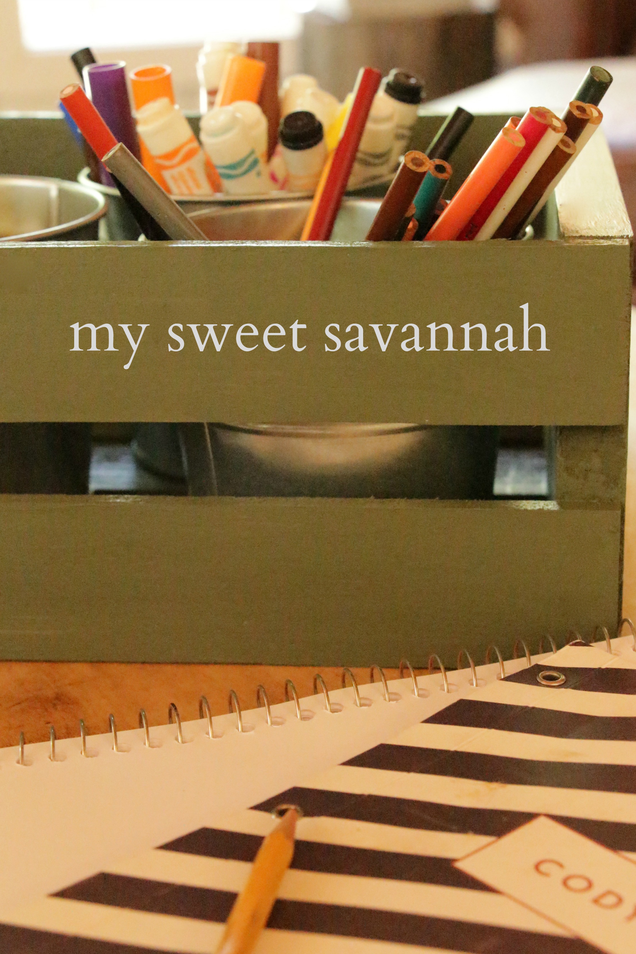Writing Utensil Caddy by @MySweetSavannah