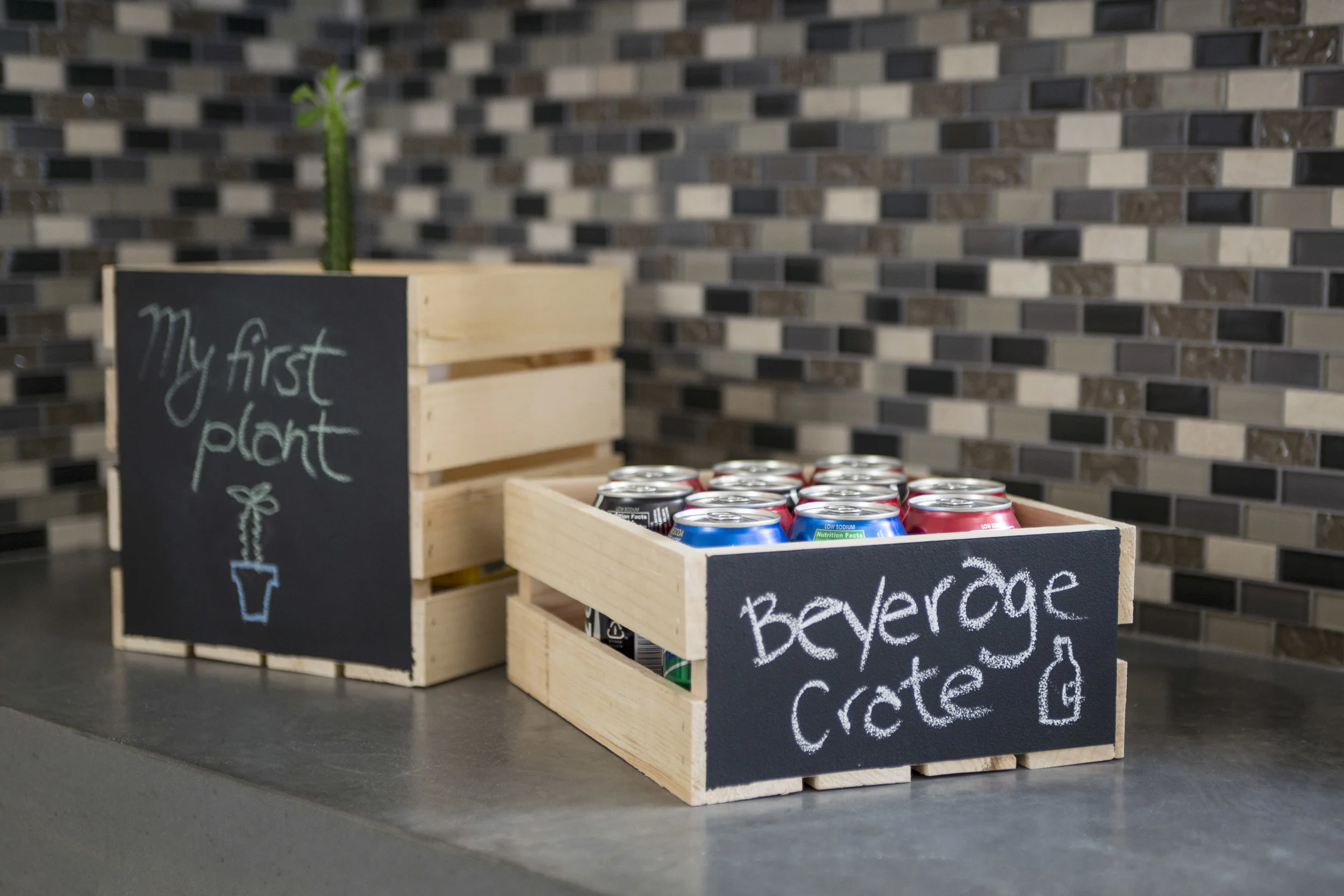 Chalkboard Crate