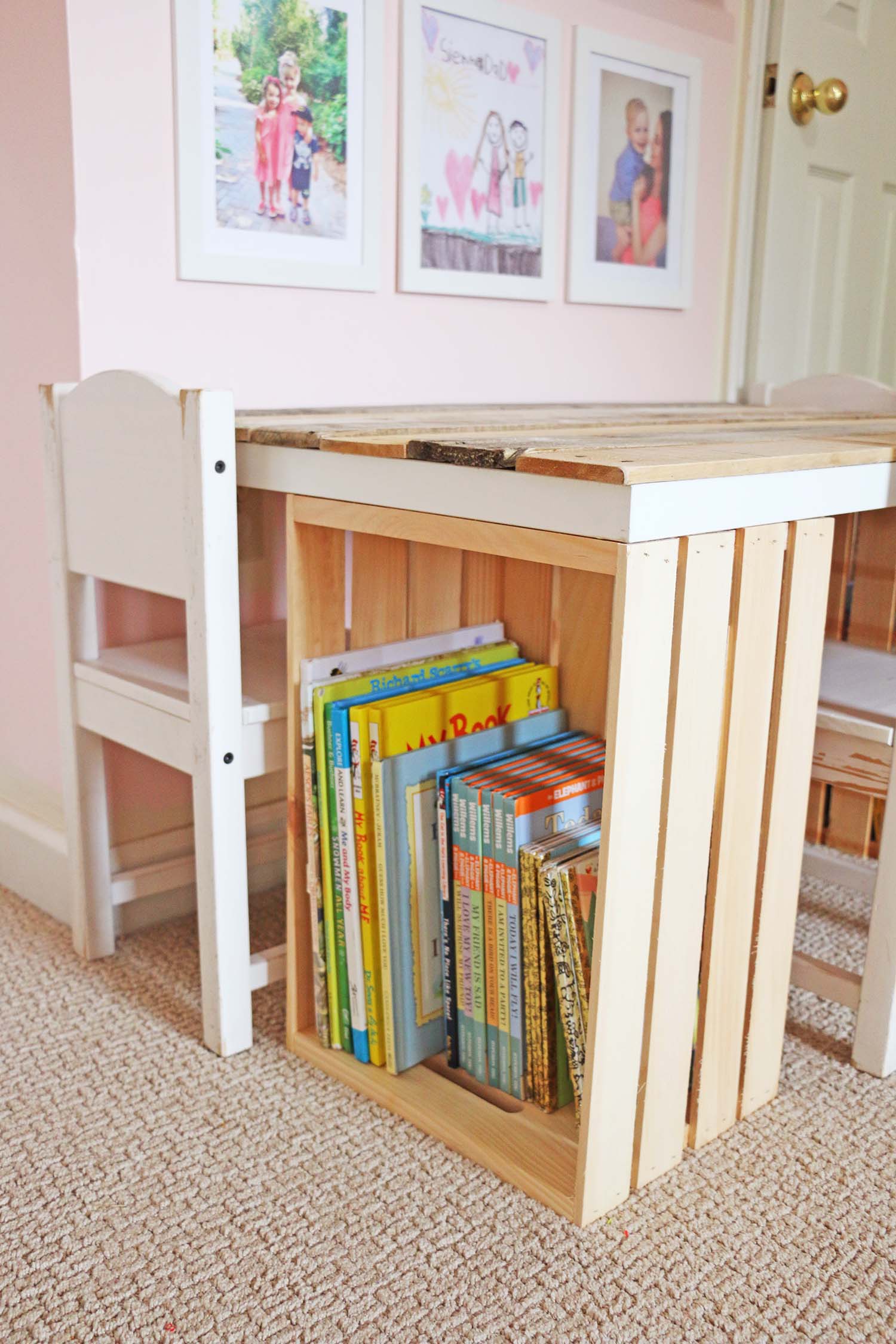 crate and kids table