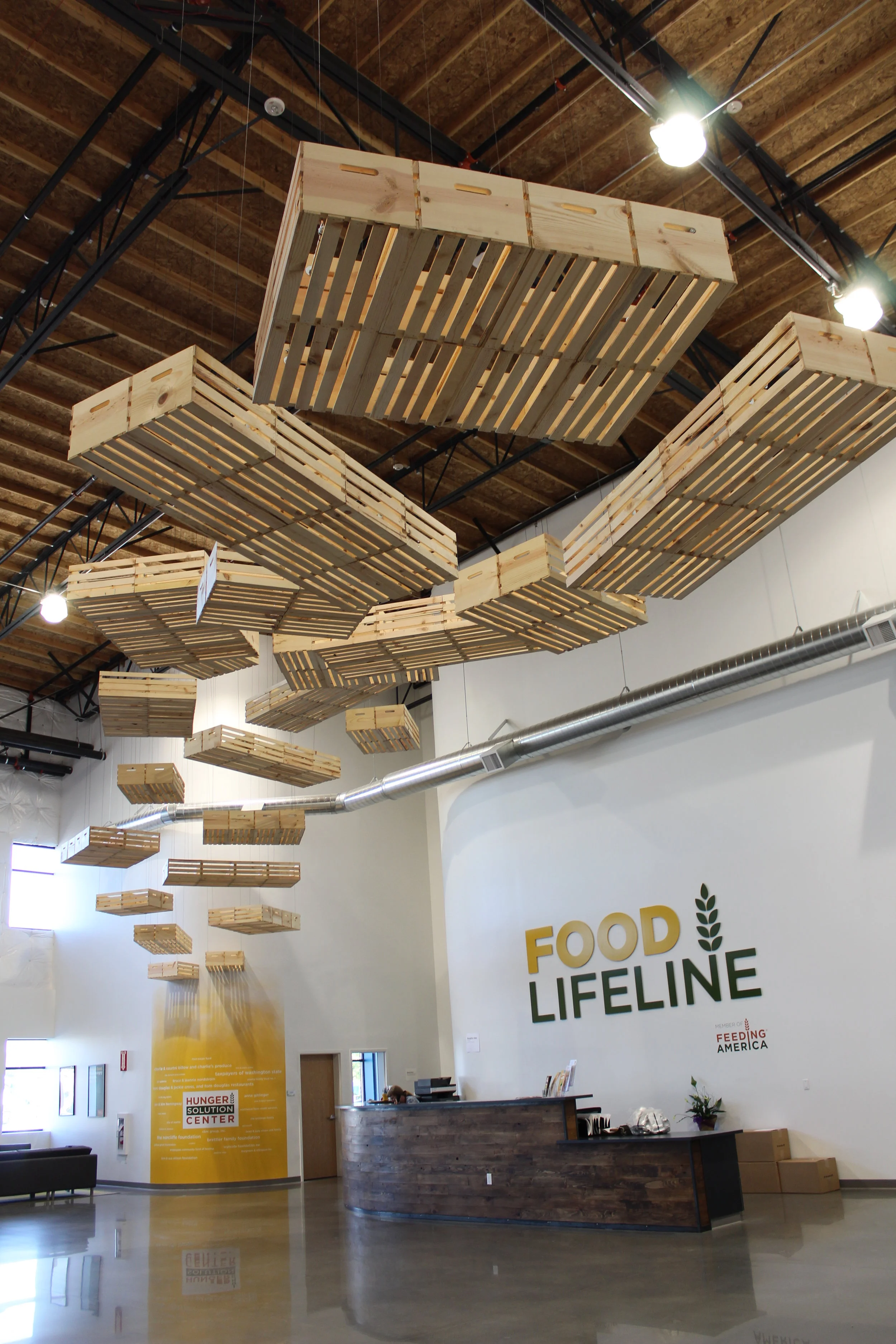Art Installation at Food Lifeline 
