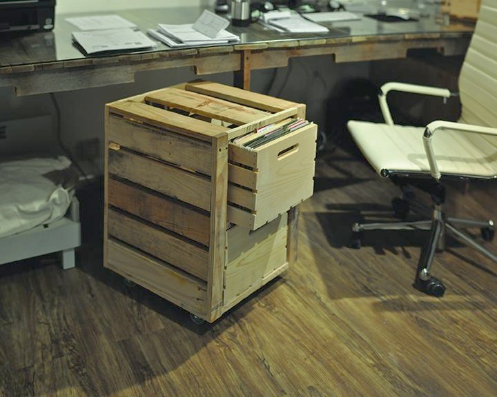 Pictured: Large Crate, Reclaimed Pallet Wood