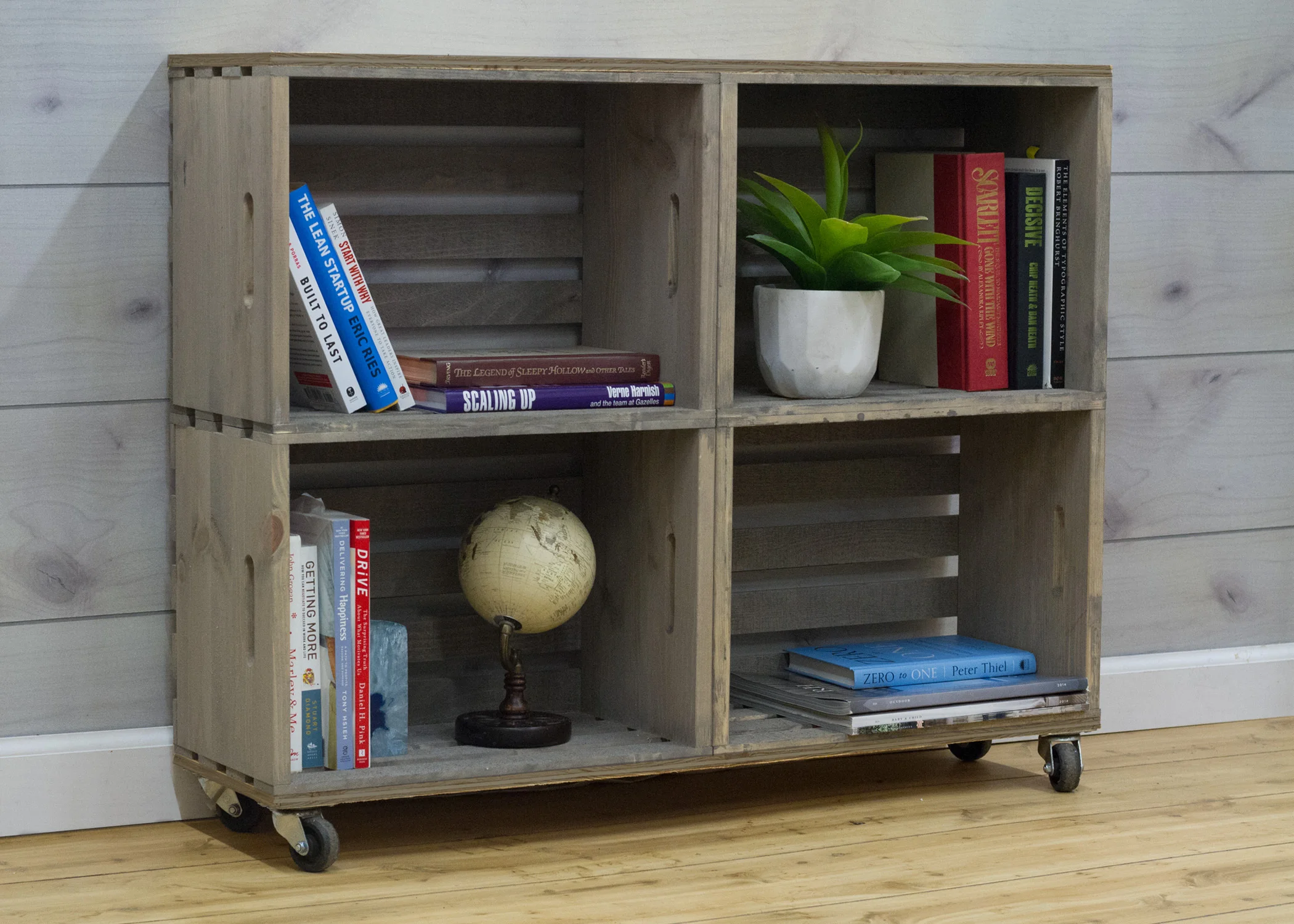 Four Crate Bookshelf