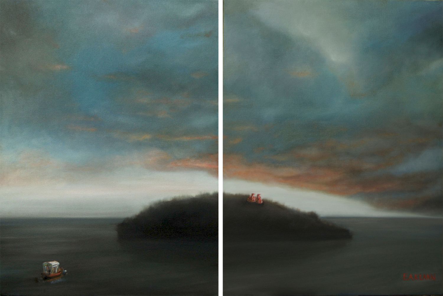 the island (two panel)