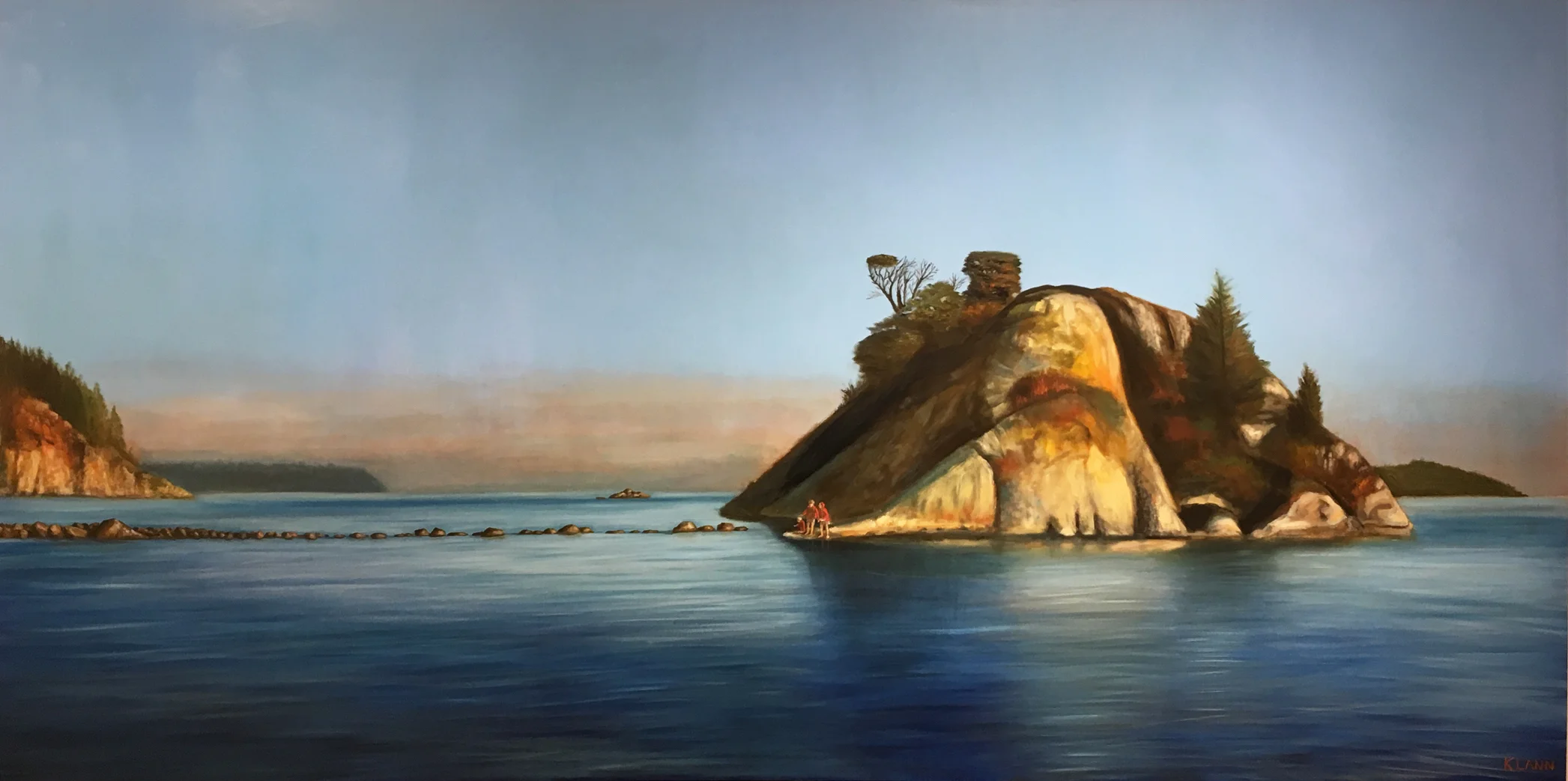 dusk at whytecliff 48" x 96"