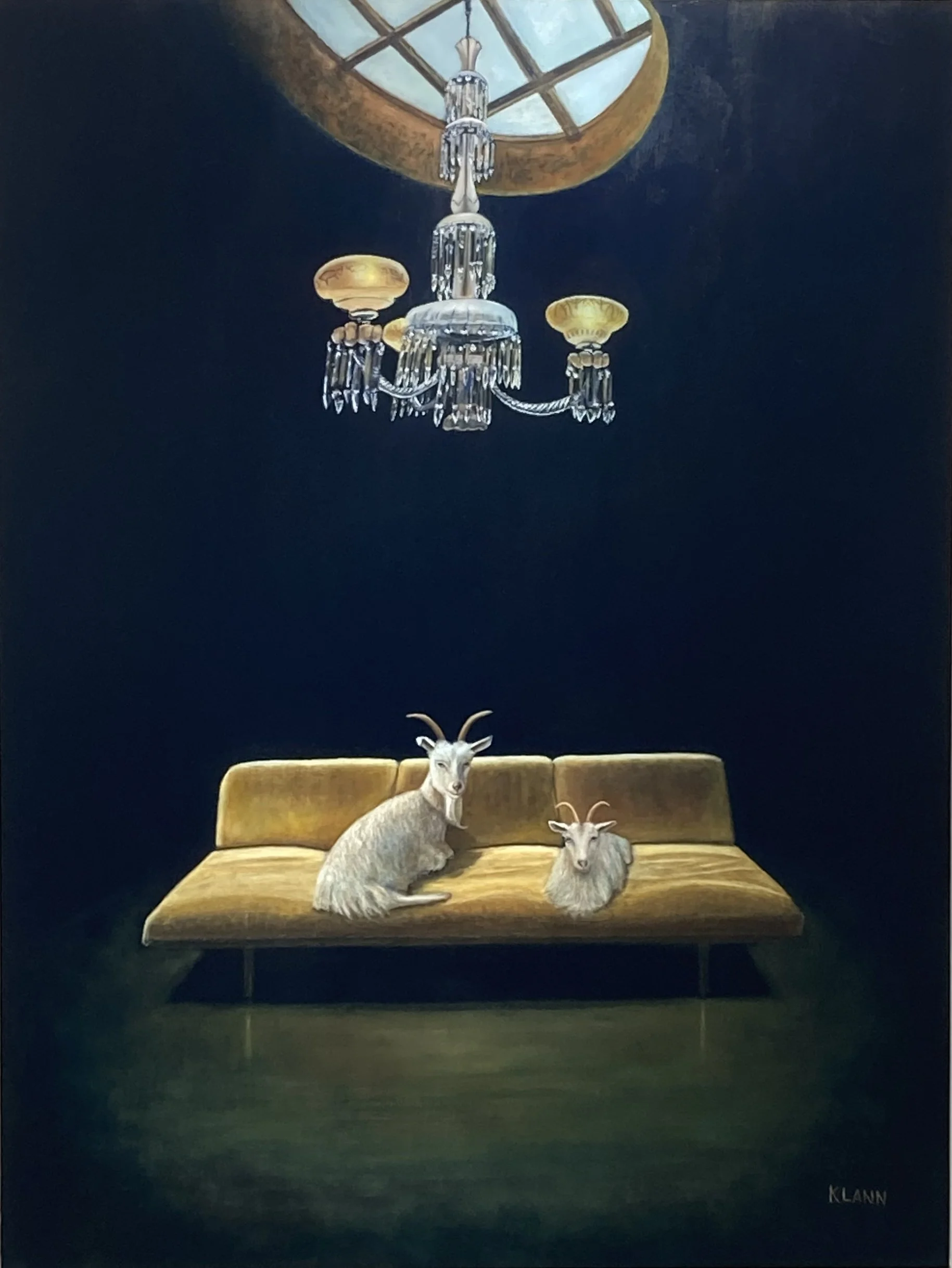 When Dusk Falls (48 x 36") oil on canvas, Sold.