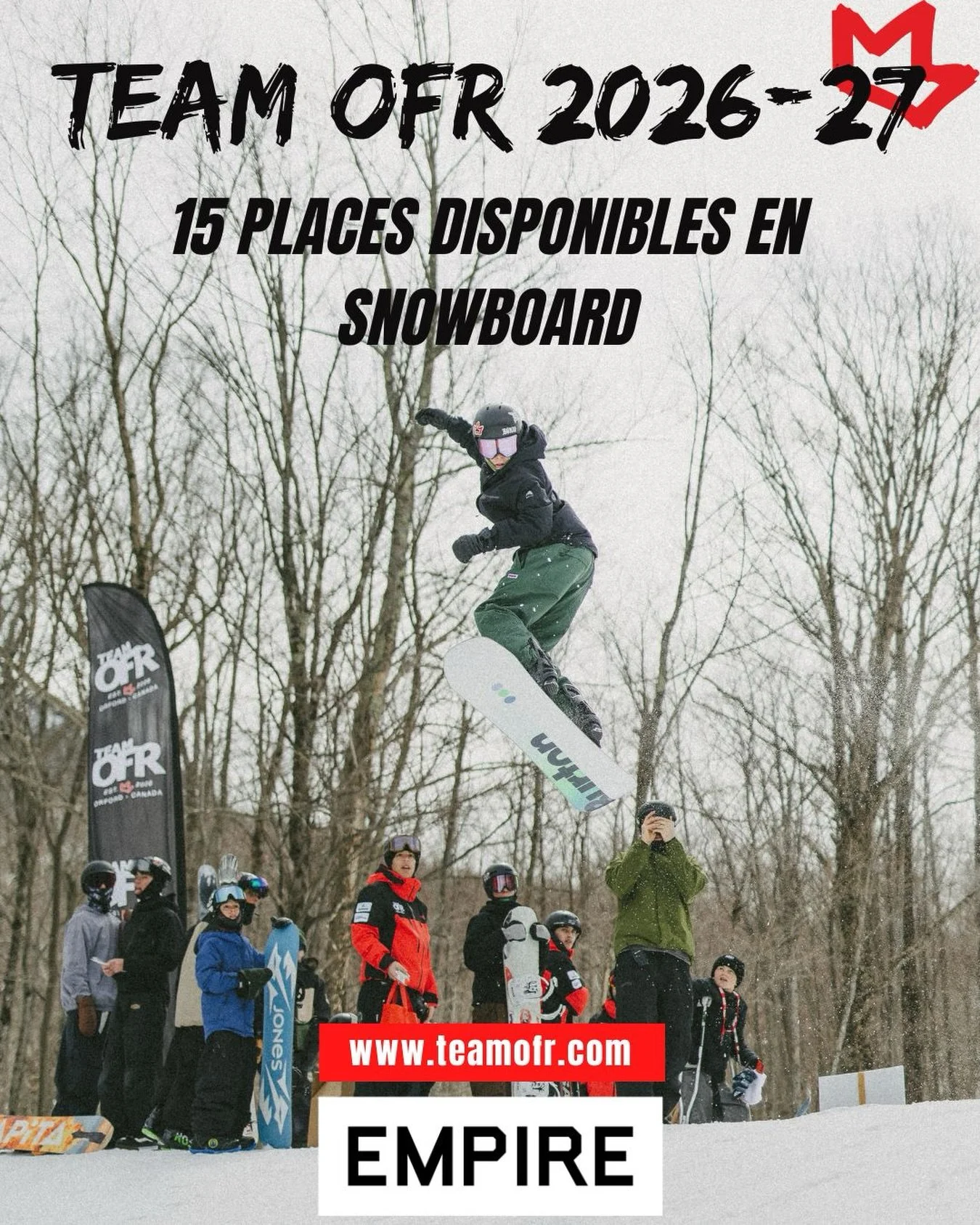 C&rsquo;est officiel : la saison 2026-2027 marque notre 20e anniversaire ! 

20 ans de neige, de progression, de projets fous et surtout&hellip; de famiglia, de crew et de passion.

Team OFR, c&rsquo;est pas juste un club de ski ou de snowboard. C&rs