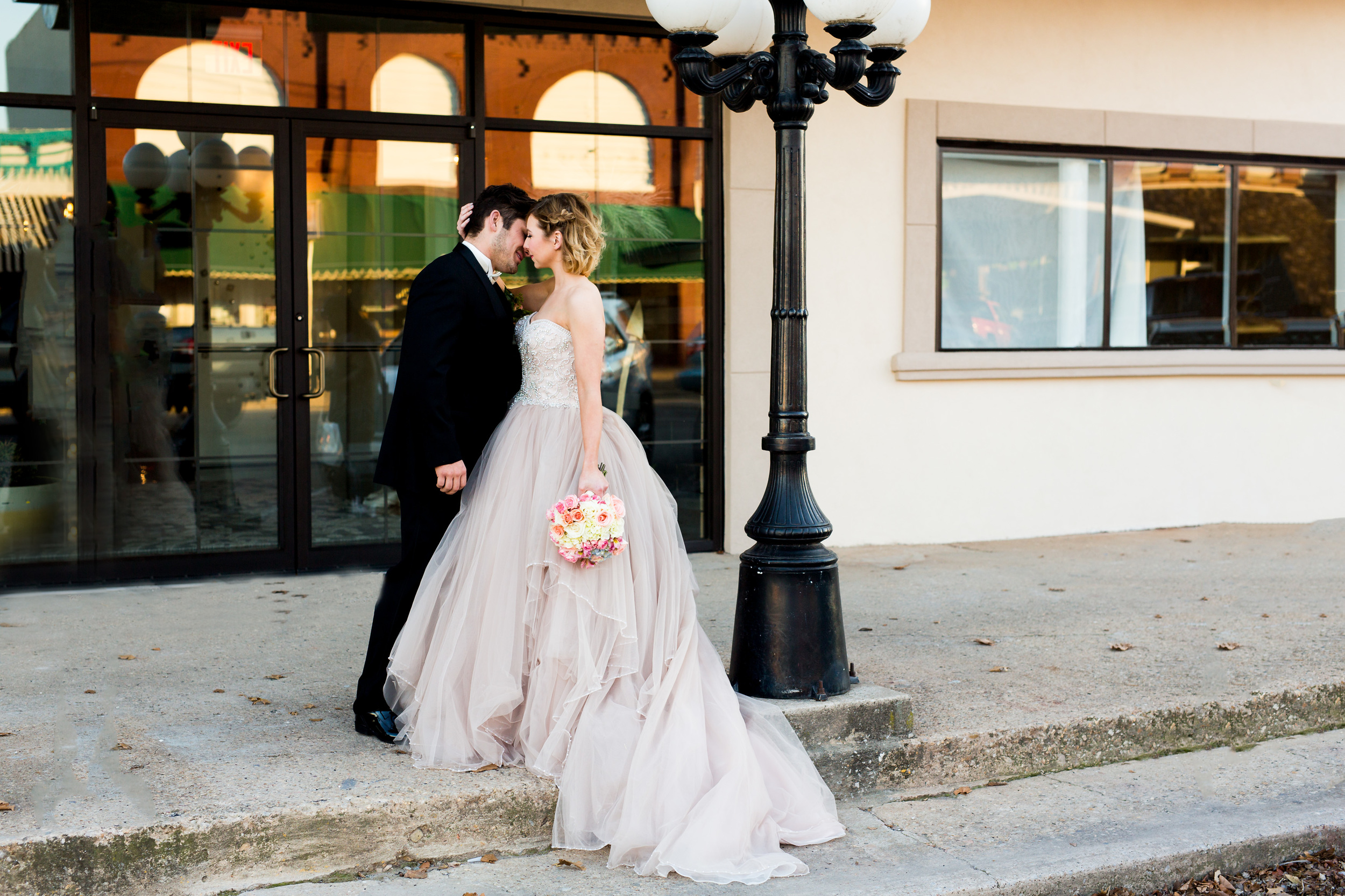 The Grand Canadian Theater OKC Purcell Wedding Venue Ashley Porton Photography Lamppost