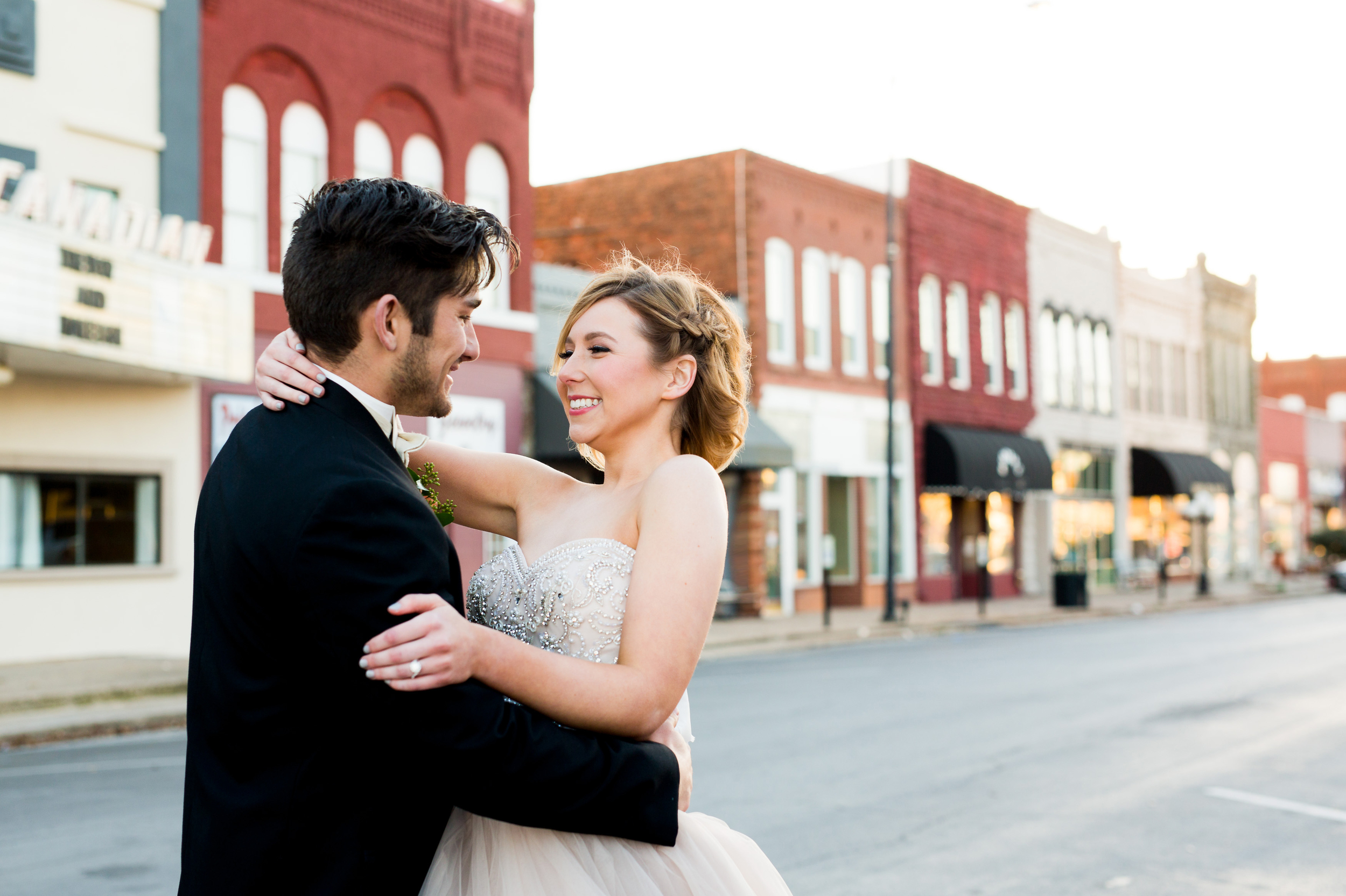 The Grand Canadian Theater OKC Purcell Wedding Venue Ashley Porton Photography Downtown Purcell