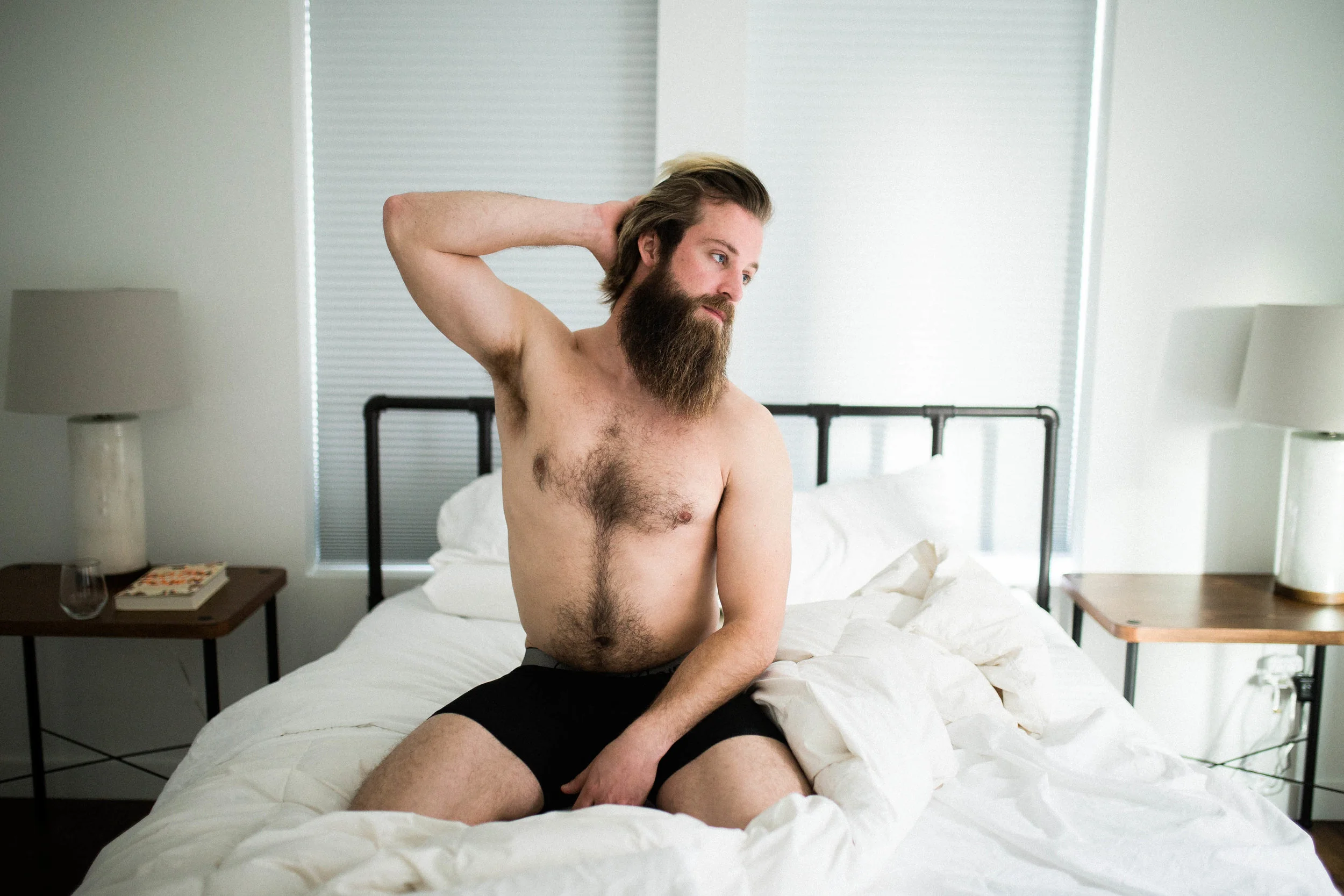 oklahoma boudoir photographer, okc boudoir photography, male boudoir, dudoir, sexy male photos, bathtub photos, bearded guy in bathtub, beard, hairy boy, cigarettes in bathtub, sexy