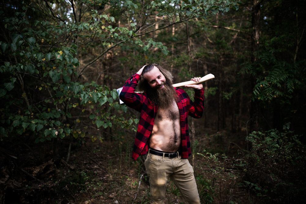 male boudoir photo ideas male boudoir lumberjack sexy beard axe