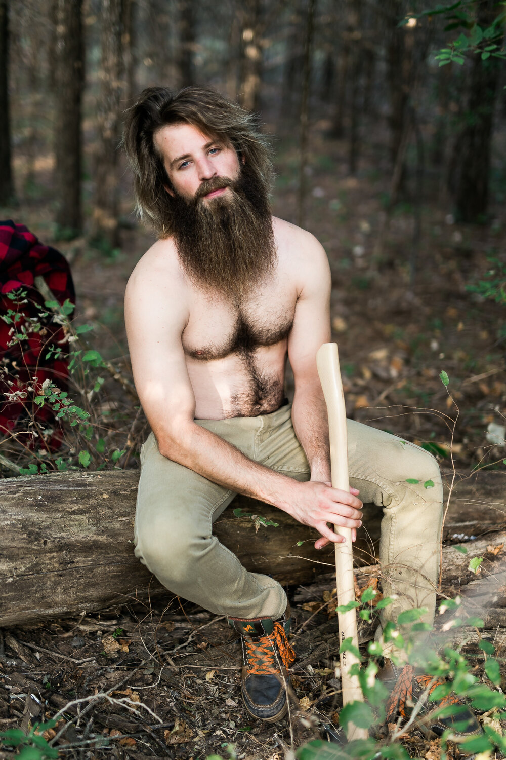 male boudoir photo ideas male boudoir lumberjack sexy beard axe shirtless
