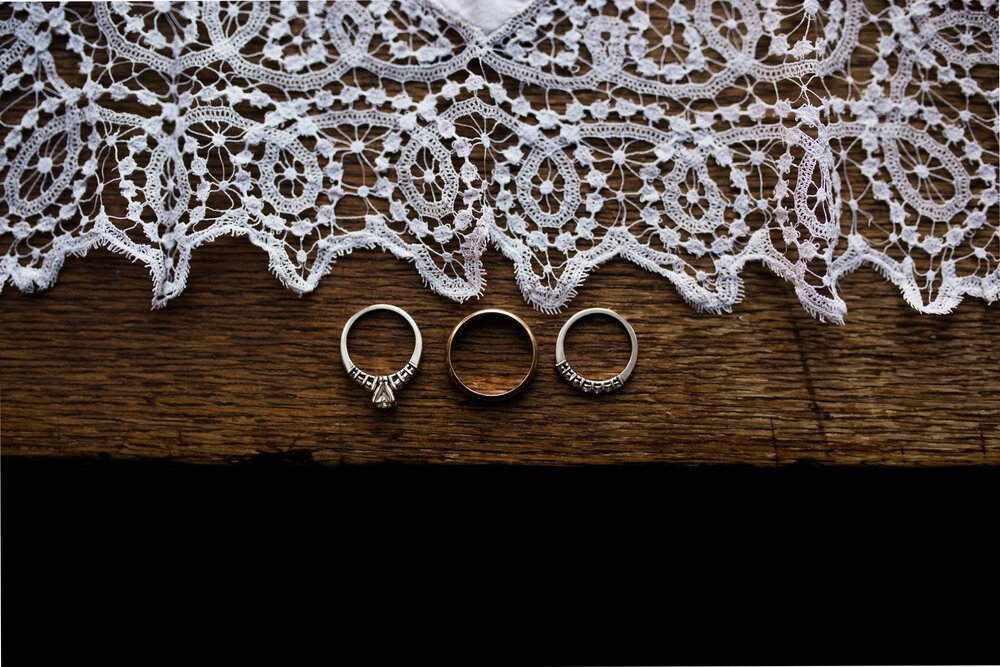 oklahoma elopement university of oklahoma new years eve wedding lace handkerchief rings  