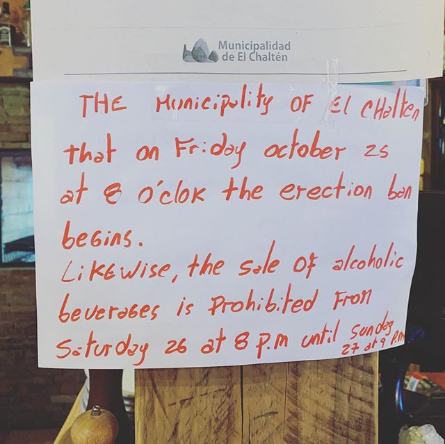 Argentina in a state of crisis with an erection ban. 😆
. . . 
Can&rsquo;t make this stuff up. Honestly our hearts go out to all of our dear friends in Argentina for the best possible outcome. .
.
#Argentina #ElectionDay Mas #vino porfavor 
We do car