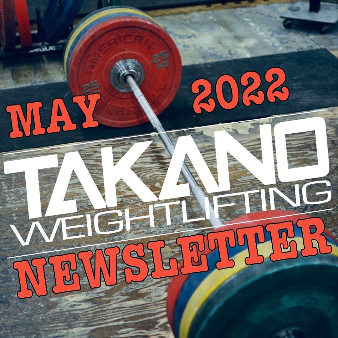 2022年5月@takanoweightlifting通讯了!去联系生物(英斯达)或www.artatsmc.com/newsletter usaw # southernpacificlwc #抢# cleanandjerk # iwf # #举重# mastersweightlifting蹲着