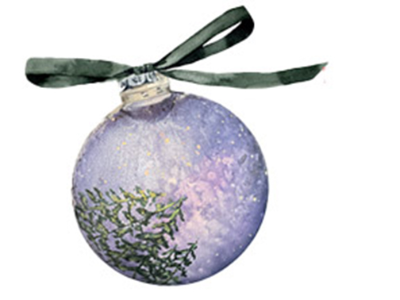 Paint the Stars! Galaxy Holiday Ornament.