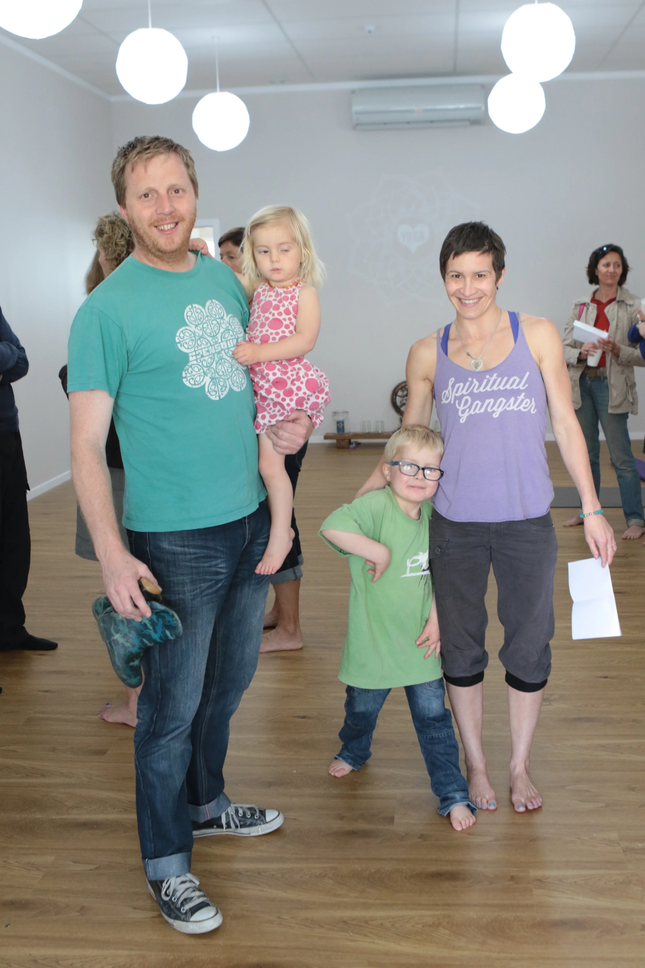 At our opening, just some of my Love Yoga family :-)
