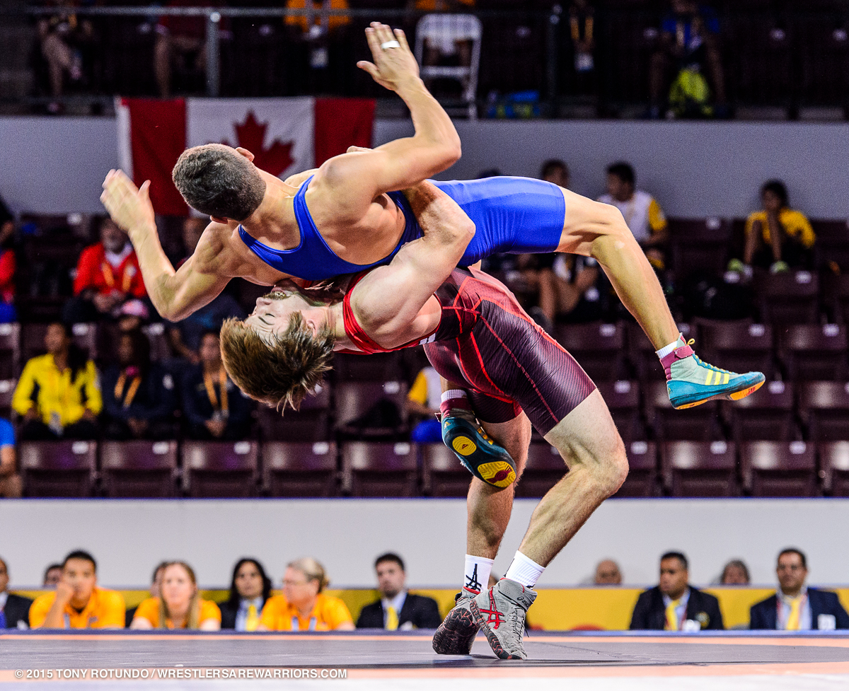 Andy Bisek at the 2015 Pan Am Games in Toronto, Canada. 