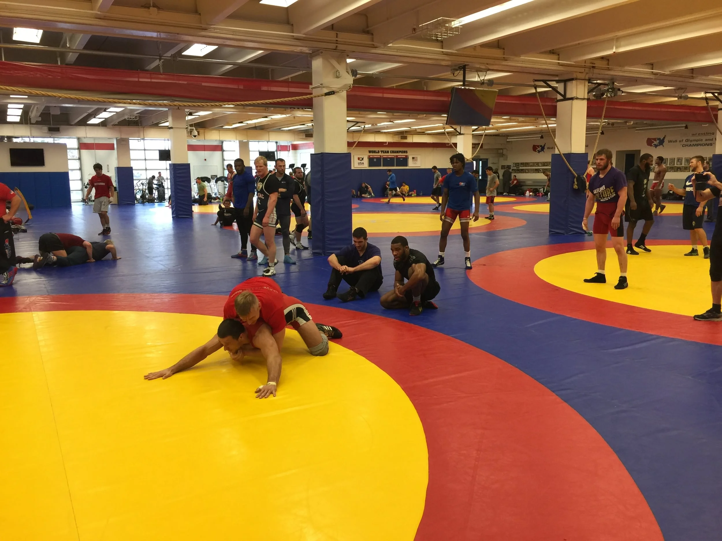 The U.S. Freestyle and U.S. Greco team have joint training camp in Colorado Spring