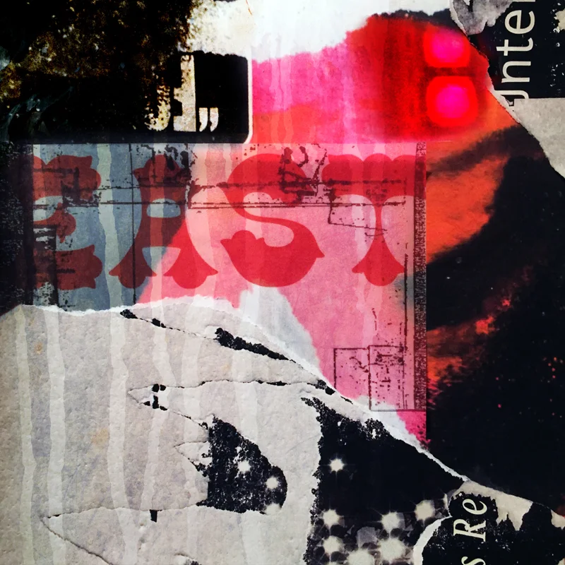 'East' - Digital collage. Started analogue and finished digitally.