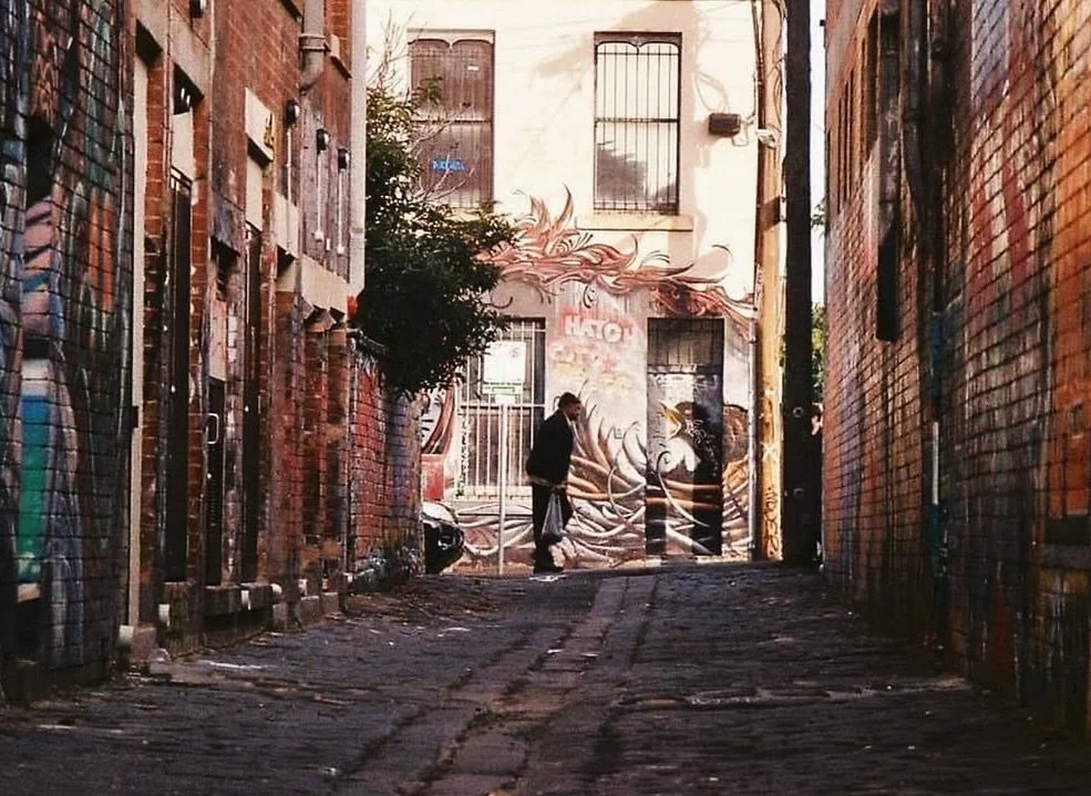 Light, texture, and one fleeting figure. Sometimes composition says more than words.
What makes a photo feel &ldquo;Melbourne&rdquo; to you?

#HiddenNorth #Collingwood #melbournelaneways #MelbournePhotography #LanewayCulture #UrbanExploration #InnerN