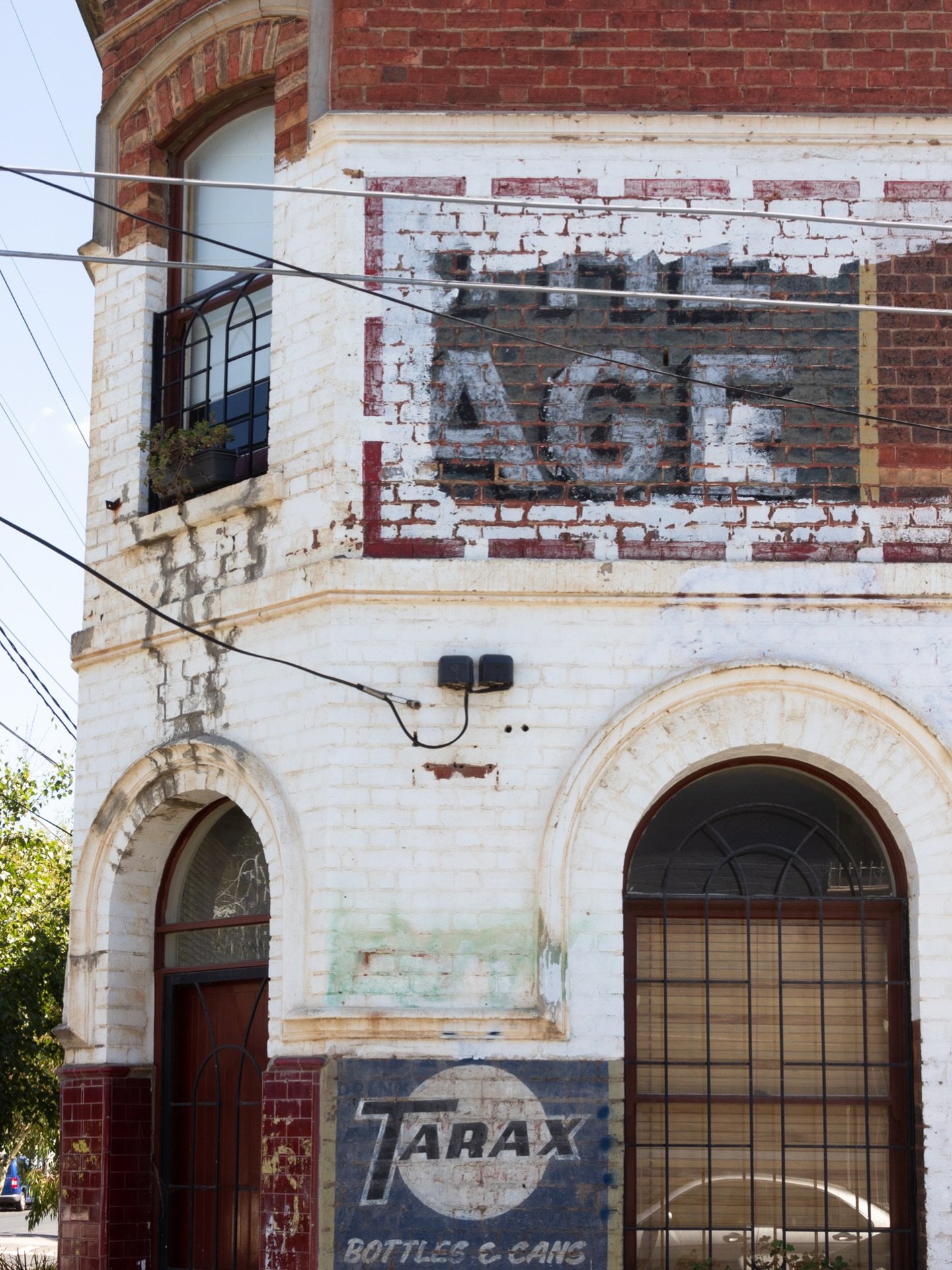 Ghost signs like this are the real archives of the inner north.
Layers of paint, brick and history slowly surfacing again &mdash; The Age, Tarax, everyday brands now turned into quiet artefacts.

#HiddenNorthMelbourne #GhostSignsMelbourne #UrbanHisto