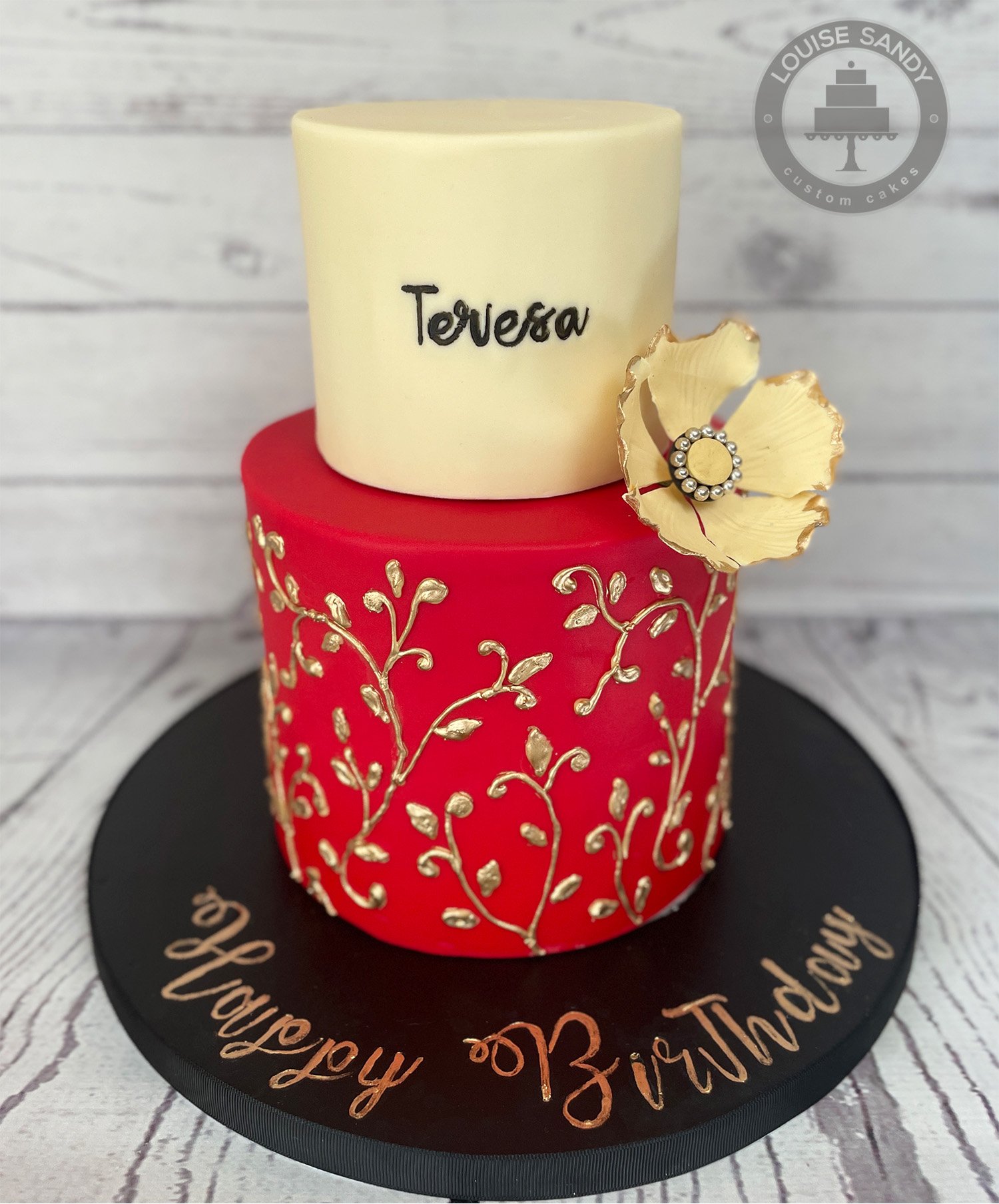 The Cake Lovers - 🖤🖤Rose gold black beauty 🖤🖤#thecakeloverscakery  #plantationfl #birthdaycake #rosegoldcake #rosegold #blackbuttercream  #prettycake