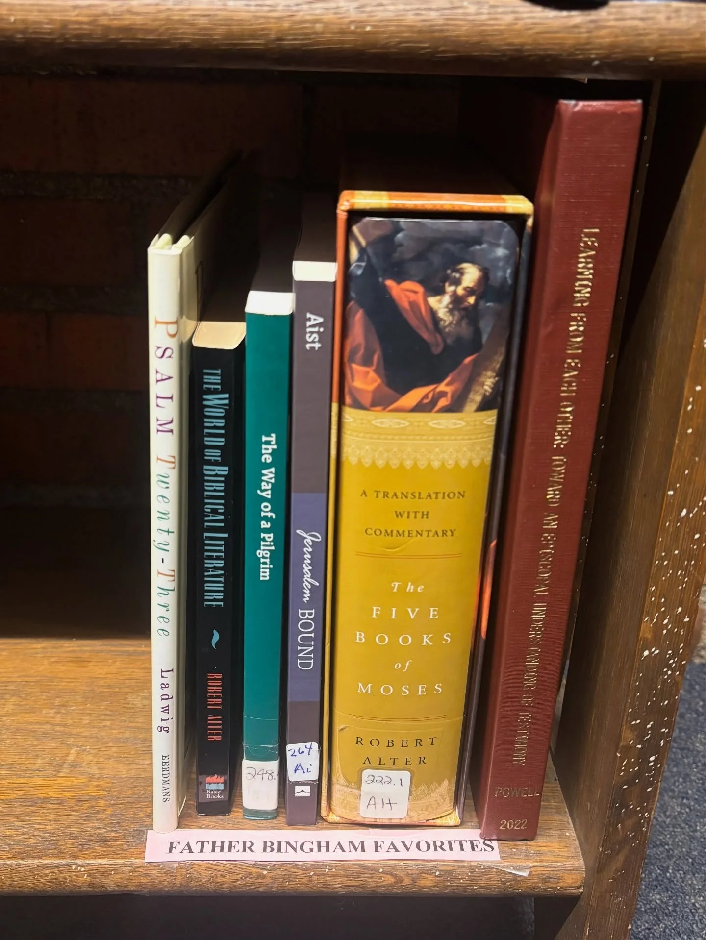 Have you visited our sweet, little library? New things are happening! We have a shelf with book recommendations for people who are new to the Episcopal Church and shelves with Father Bingham and Father Ryan&rsquo;s favorites.