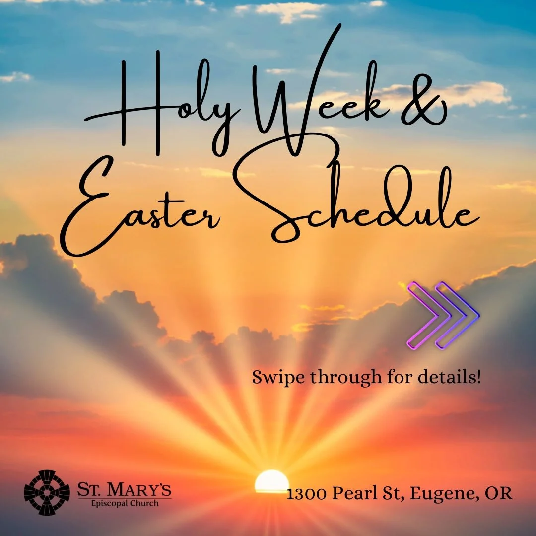 Join us for the journey through Holy Week to Easter. All are welcome. If you&rsquo;re new to Christianity or just to the Episcopal Church, if you&rsquo;re curious or have questions or doubts, if you&rsquo;re looking to grow your spiritual life or gai