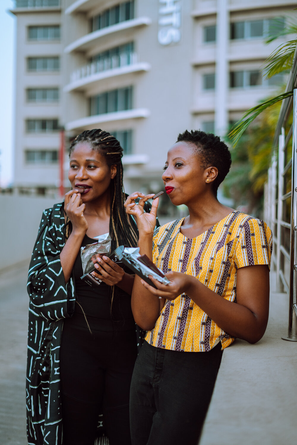 Kimberly &amp; Priscilla @ '57 Chocolate created a luxury bean to bar chocolate manufactured in Ghana