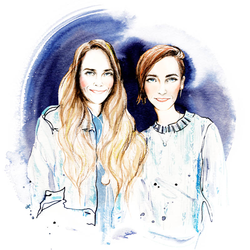 Production Showroom's Tracey Moulton and Brand Assembly's Hillary France - ILLUSTRATIONS BY LILY QIAN FOR THE ASSEMBLIST