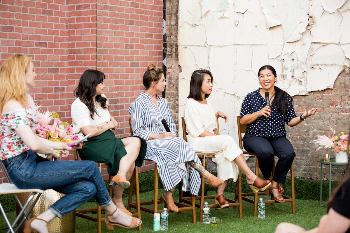 "We almost work as a branding agency, but for the space, so the process is different every single time based on what clients need, and we do a ton of research on who they are and what they do. We started a project for a women-run company, and they felt strongly that they wanted to support female entrepreneurs, so we put together an all-female design and construction team — we have great female contractors that we work with who are the best of the best. It is so exciting; we all work together (as women) really well and solve problems together." - Alda Ly
